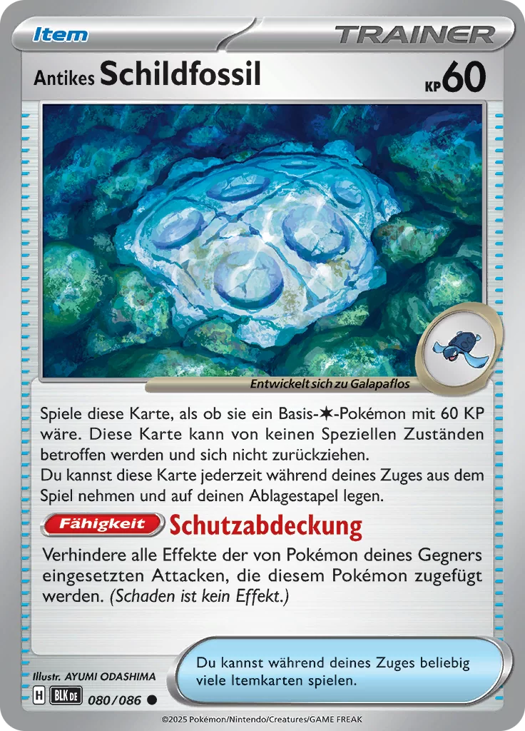 Antikes Schildfossil 080/086 (DE)