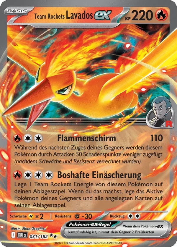 Team Rockets Lavados EX 031/182 (DE)